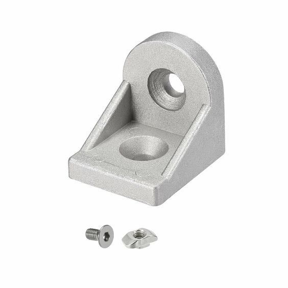 Ensemble de supports d'angle arbitraire, connecteur d'angle L pour série d'aluminium w fente 8 mm