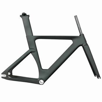 Cadre de piste à carbone complet personnalisé BSA Single Speed Carbon Track Cadres de vélo routier 700c Cadres de vélo à engrenages fixes rigides