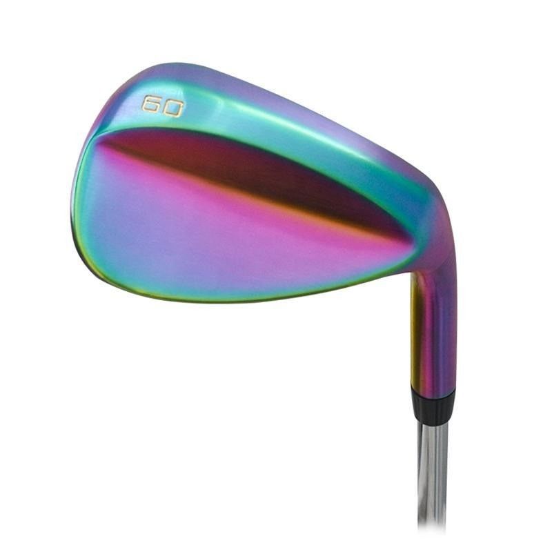 Couleur personnalisée arc-en-ciel CNC fraisée Golf Wedge Club de course, cadeau 35,5 pouces