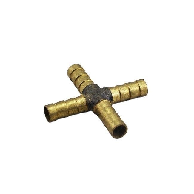 Pneumatique hydraulique en laiton féminin mâle droit croisé X Y T forme adaptateur de tuyau de tuyau Barbe