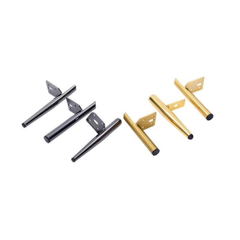 Derniers meubles de salon en tube droit Pieds canapé Pieds accessoires matériels avec une base de cabinet de haute qualité