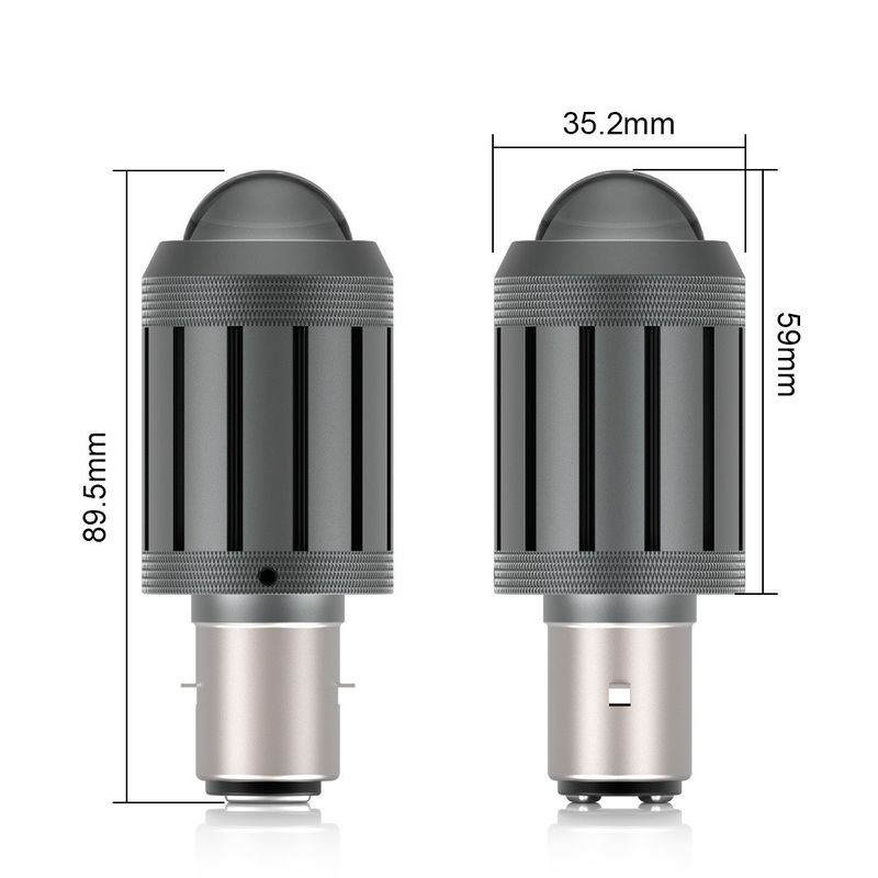 G-View lampe de tête de moto ampoule 12-24V/ ampoules à LED super lumineux blanc lampe de tête de moto accessoires de scooter