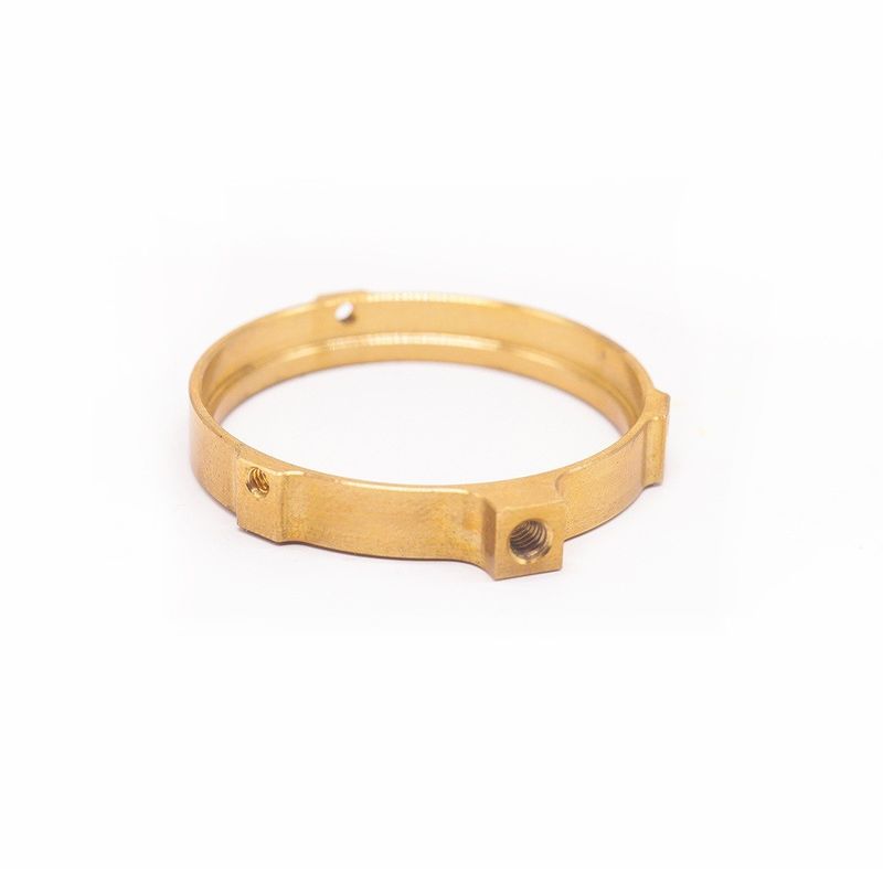 Fabricant professionnel Anneaux en laiton CNC personnalisés Utilisations de montres de précision OEM Fraisage CNC Fil de laine féminin Anneaux en laiton