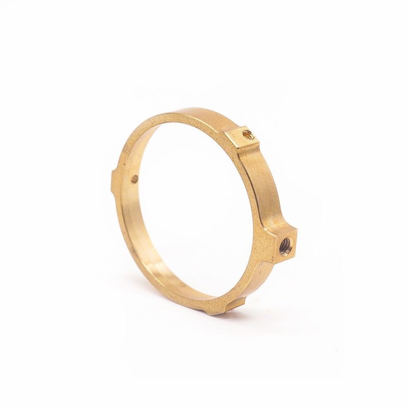 Fabricant professionnel Anneaux en laiton CNC personnalisés Utilisations de montres de précision OEM Fraisage CNC Fil de laine féminin Anneaux en laiton