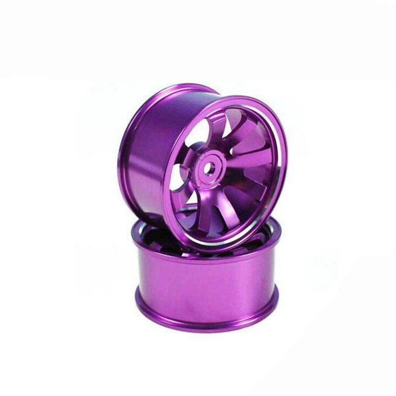 Pièces en aluminium usinées CNC sur mesure pour les moyeux des roues des voitures de jouets, avec une finition anodisée